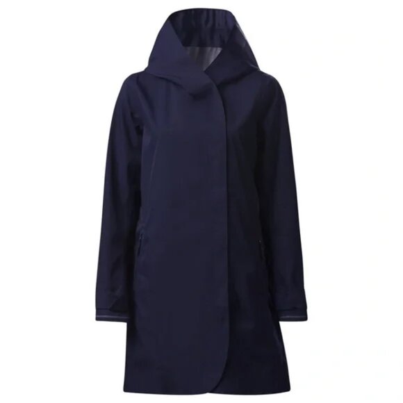 lululemon SAVASANA WATERPROOF JACKET II DEEP INDIGO Sz 8 - Picture 1 of 7